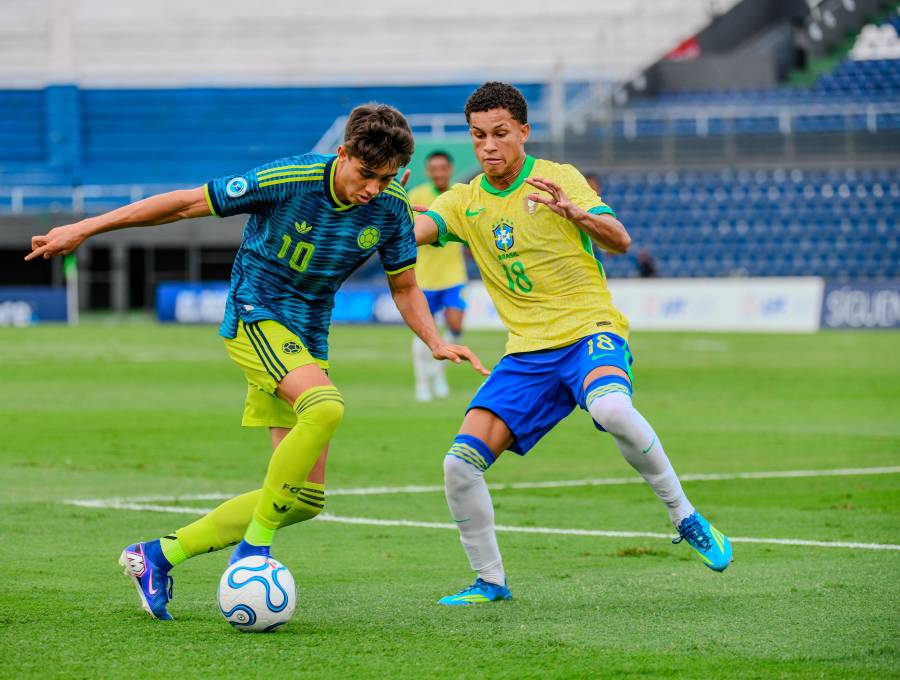 En la imagen aparece Samuel Martínez, una de las figuras de Colombia en este Sudamericano. FOTO FCF