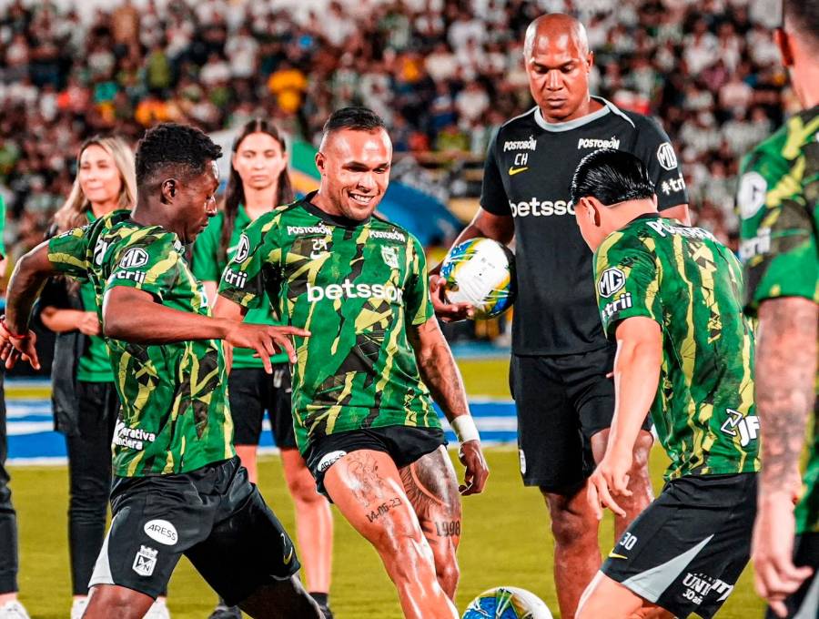 Los futbolistas Marlos Moreno y Andrés Sarmiento son titulares en Villavicencio. Foto: Tomada del x de @Nacionaloficial