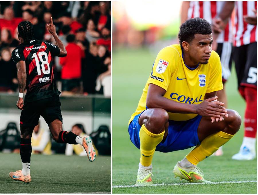 Kerwin Vargas y Jhon Solís, dos colombianos que brillaron el pasado sábado. FOTOS: <b>X AthleticoPR y BCFC</b>