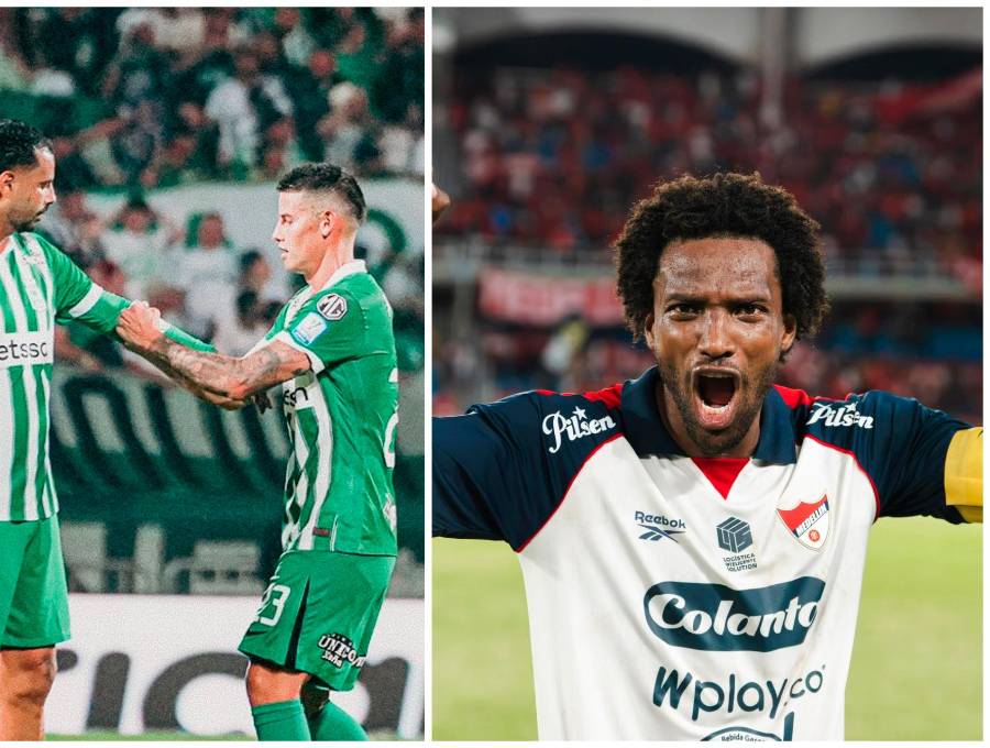 James Rodríguez, Edwin Cardona y Didier Moreno sonalgunas de las figuras del clásico. FOTOS: <b>X Nacionaloficial y DIM_oficial</b>