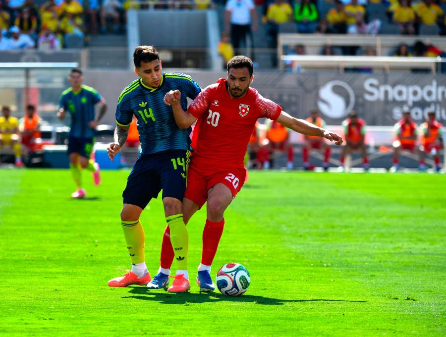 El futbolista vallecaucano Gustavo Puerta fue una de las sorpresas en la nómina titular de la Selección Colombia contra Jordania. Foto: Cortesía FCF