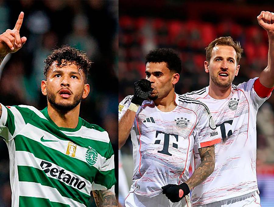 El delantero samario Luis Javier Suárez es una de las figuras del Sporting de Lisboa portugués. El extremo guajiro Luis Díaz es el mejor fichaje del Bayern Múnich. Foto: Getty