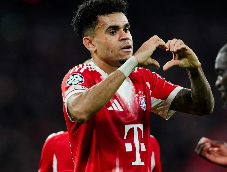 Con su doblete ante el PSG en París, Luis Díaz se convirtió en el máximo goleador colombiano en la Champions League, igualando a Jackson Martínez. FOTO: Tomada de redes sociales @FCBayern