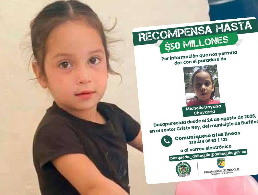 Michelle Dayana Chavarría, desapareció el 24 de agosto en Buriticá. Foto: Cortesía de la familia / Gobernación de Antioquia