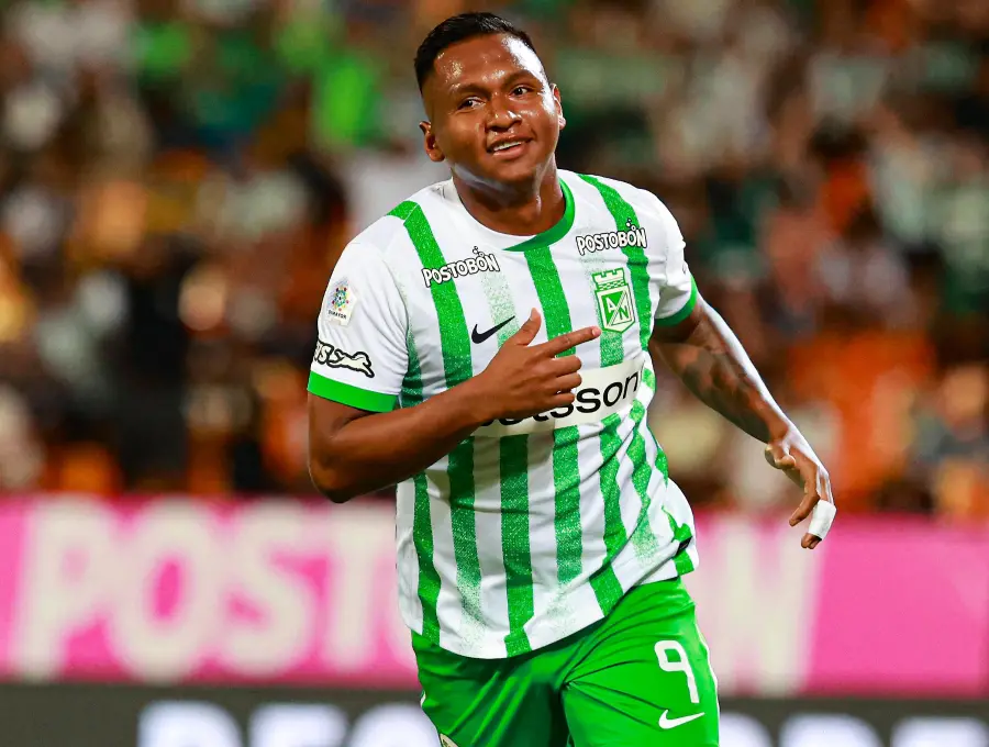 El delantero cordobés Alfredo Morelos es uno de los goleadores de Nacional en el segundo semestre del año. Foto: Manuel Saldarriaga.