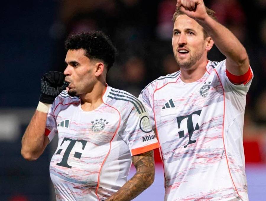 Harry Kane y Luis Díaz jugaron 51 partidos juntos hasta el momento. FOTO: <b>X LuisFDiaz19</b>