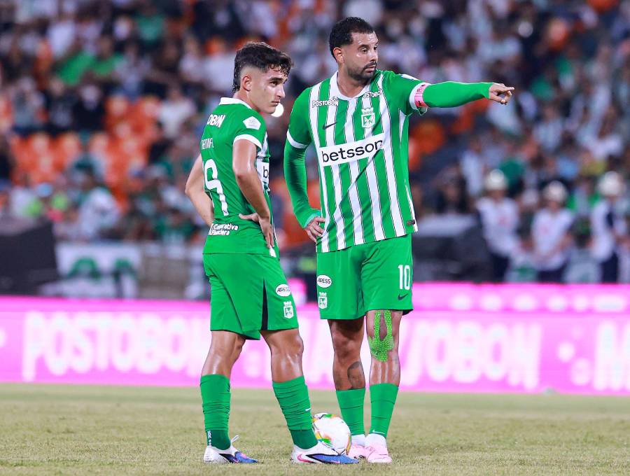 Juan Manuel Rengifo y Edwin Cardona, inicialistas frente al Chicó. FOTO MANUEL SALDARRIAGA