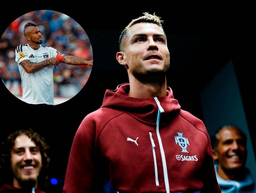 Cristiano Ronaldo recibió el apoyo de Arturo Vidal. FOTOS: <b>Instagram Cristiano y kingarturo23oficial</b>