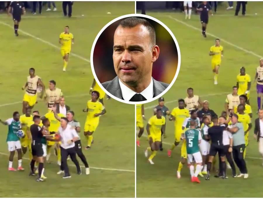Sin espacio para hablar del 1-1 deportivo, la rueda de prensa pospartido en Palmaseca se transformó en un duro descargo contra el arbitraje y la conducta técnica rival. FOTO: Captura de video de redes sociales y Getty