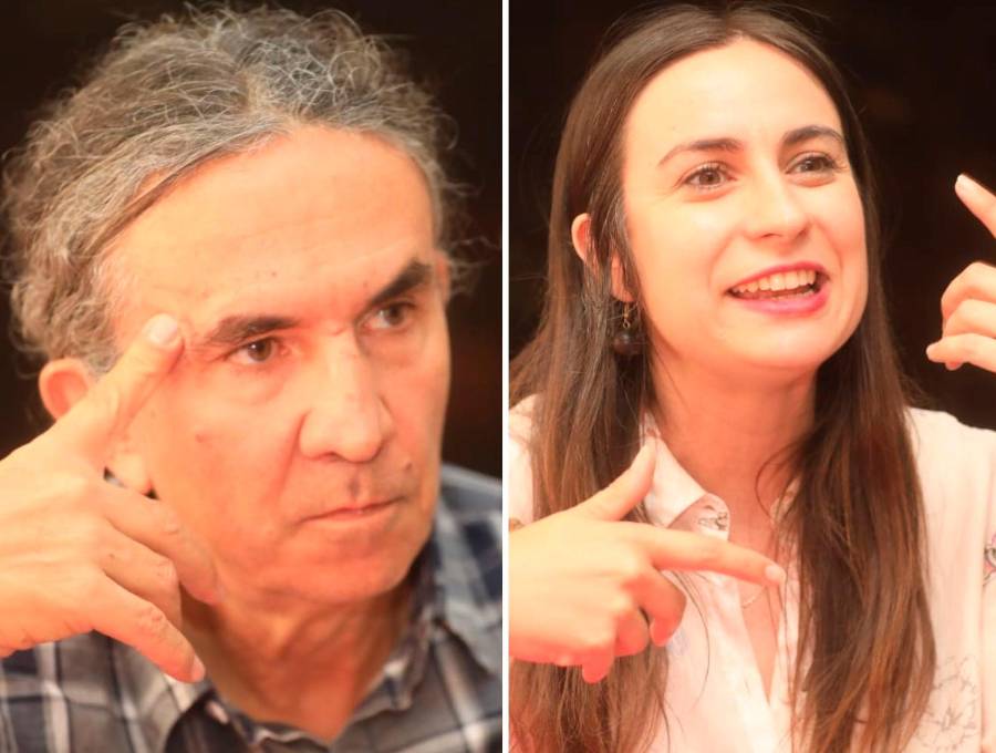 El colombiano Juan Aurelio García y la española María Sánchez son algunos de los invitados del Festival de Poesía de Medellín 2025. FOTOS: Esneyder Gutiérrez
