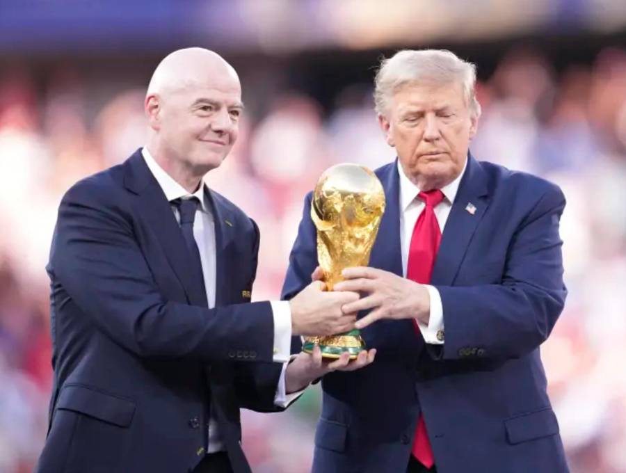 El presidente de la Fifa Gianni Infantino era el gran promotor de esta iniciativa. Foto: AFP