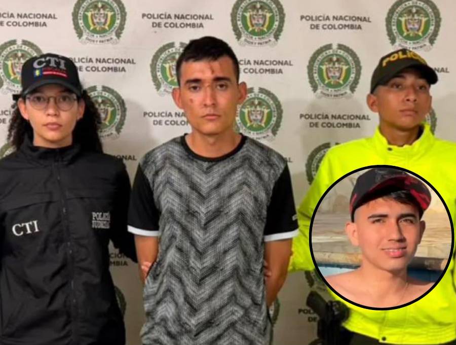 El CTI y la Policía durante la captura de Diego Esteban Raigoza Osorio, sospechoso de asesinar a Gabriel Arenas. Foto: Cortesía
