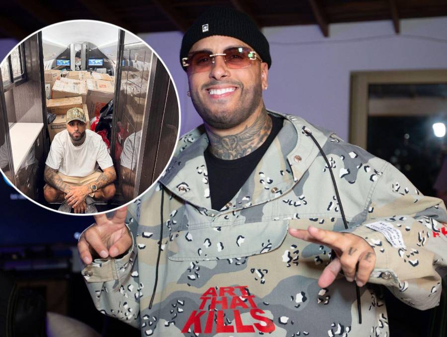 Nicky Jam transportó alimentos, medicamentos y otros insumos en su avión para los afectados por los terremotos en Venezuela. Foto: Esneyder Gutiérrez y @nickyjam