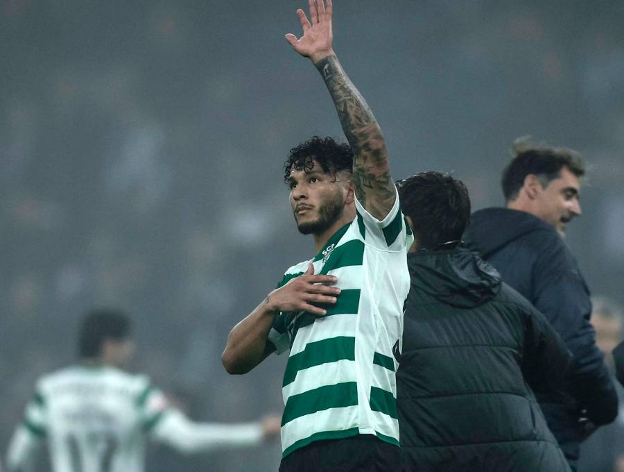 El delantero samario Luis Javier Suárez, de 28 años, es el goleador del Sporting de Lisboa esta temporada en el fútbol europeo. Foto: tomada del x de @SportingCP