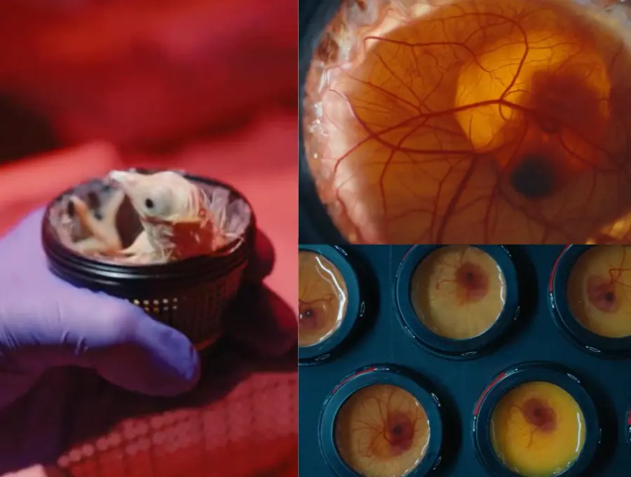 Los 26 pollitos fueron desarrollados en un entorno artificial creado por Colossal Biosciences como parte de sus investigaciones sobre desextinción. Foto: Colossal Biosciences