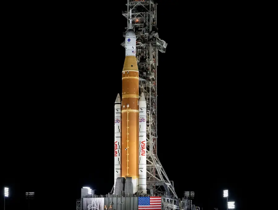 La Nasa adelantó desde el 31 de enero simulacros en “condiciones reales” con el cohete SLS de la misión lunar Artemis II, que finalmente fue aplazada. FOTO: Tomada de X @NASA