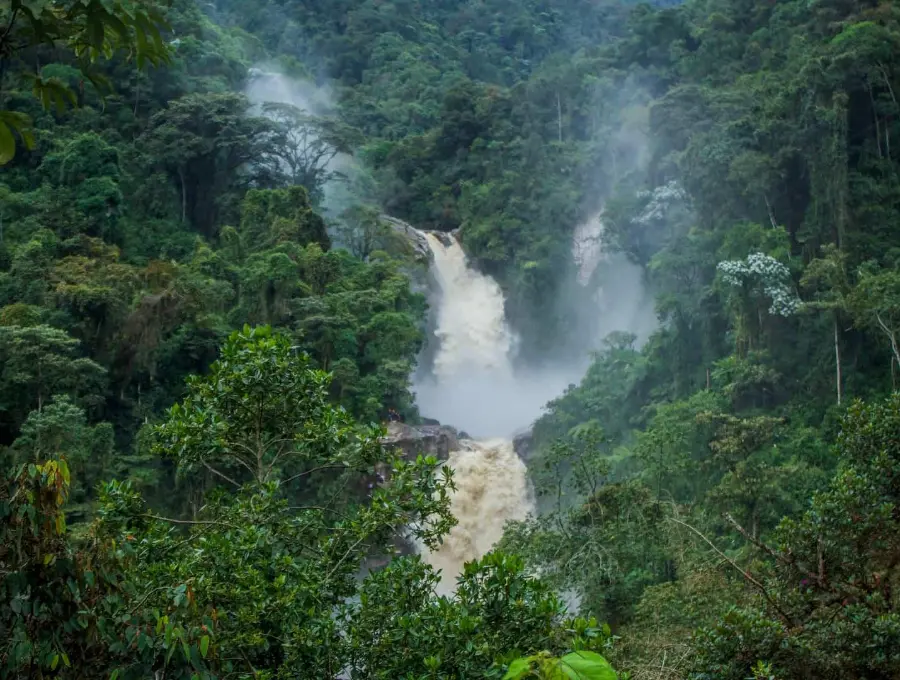 Vista de los Chorros de Tapartó. Foto: Cristina Rodríguez.