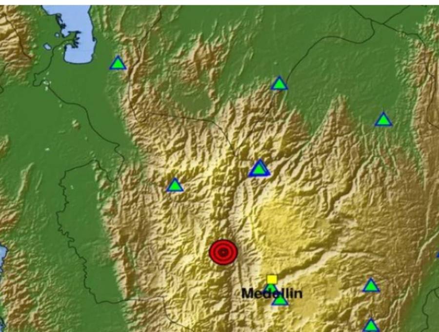Temblor en Antioquia este lunes 12 de enero de 2026. FOTO: Captura de pantalla 
