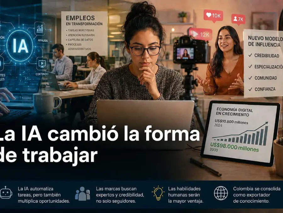 Mientras la IA automatiza algunas tareas, también abre nuevas oportunidades para monetizar el conocimiento y desarrollar negocios digitales. Foto: creada con inteligencia artificial
