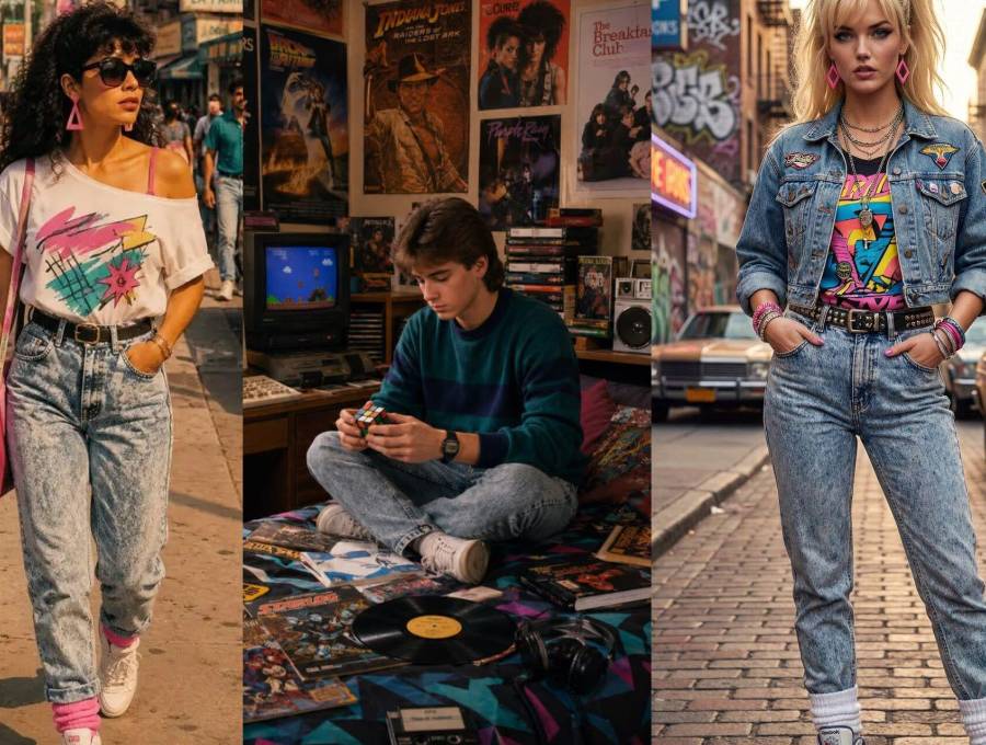 En las redes sociales ha crecido el trend de hacer fotos para parecer como si estuviera en la década de los 80. Fotos: Pinterest