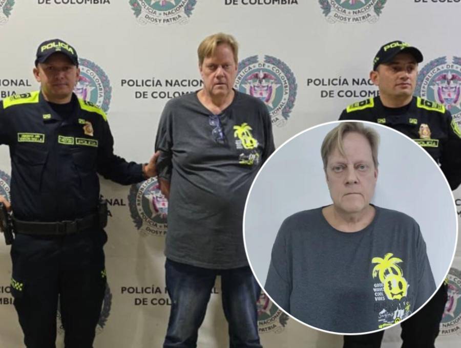 Jurgen Lubke fue capturado en Colombia y ahora espera que se completen los trámites para ser extraditado a Europa. Foto: Policía de Quindío