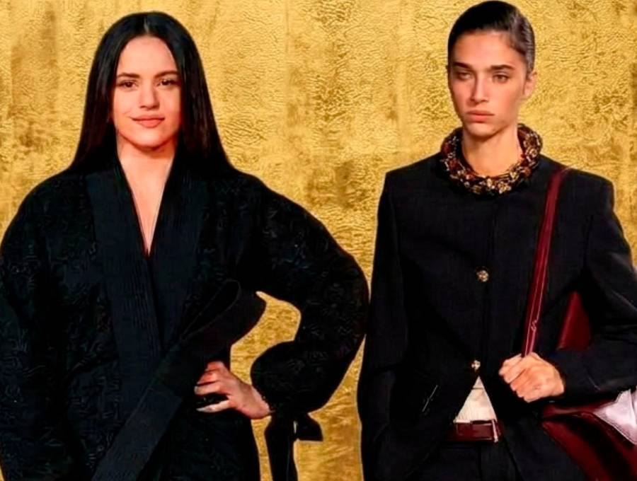La cantante española Rosalía y la modelo francesa Loli Bahía. Fotos: Getty.