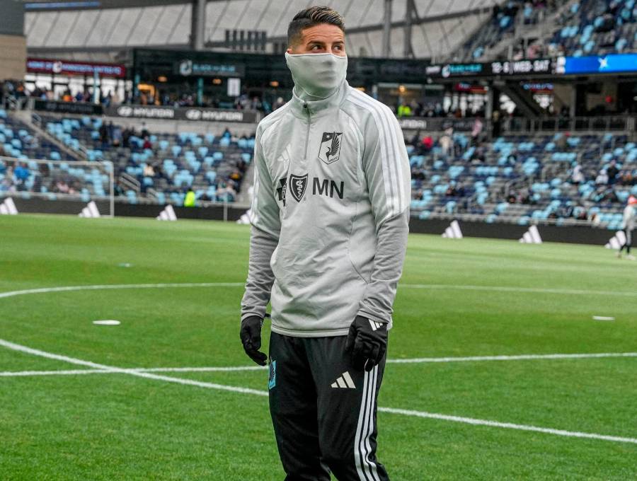 El volante cucuteño James Rodríguez, de 34 años, no ha logrado debutar con el Minnesota United de la MLS de Estados Unidos. Foto: tomada del x de @MNUFC