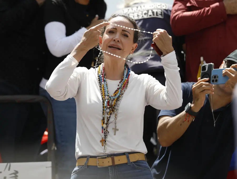 Se espera que este miércoles, 10 de diciembre, la líder opositora María Corina Machado reciba el Nobel de paz en Oslo, Noruega. Foto: Getty Images