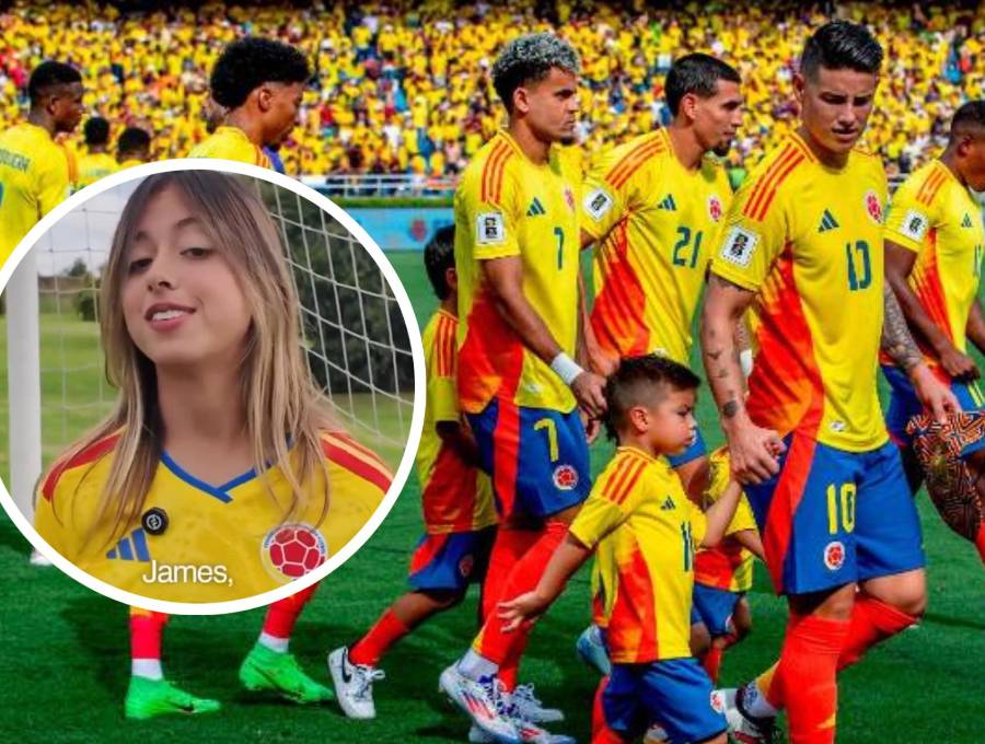 Frente a las interpretaciones políticas y las críticas en plataformas digitales que empañaron el acto de entrega de la bandera nacional, la Selección Colombia y, en especial, James Rodríguez, recibieron un doble respaldo tras el video de Antonella. FOTO: Captura de video de redes sociales @anto_petro_alcocer 
