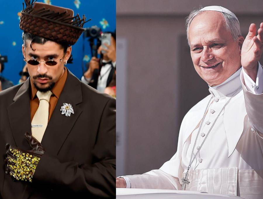 El cantante Bad Bunny y el papa León XIV sostuvieron una reunión en España, lo confirmó el Vaticano. Fotos: Getty Images