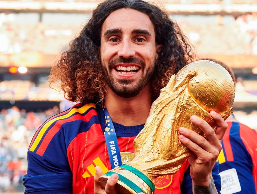 El futbolista Marc Cucurella, de 27 años, fue una de las figuras de la Selección de España en el Mundial de Norteamérica. Foto: tomada del Instagram de @Cucurella