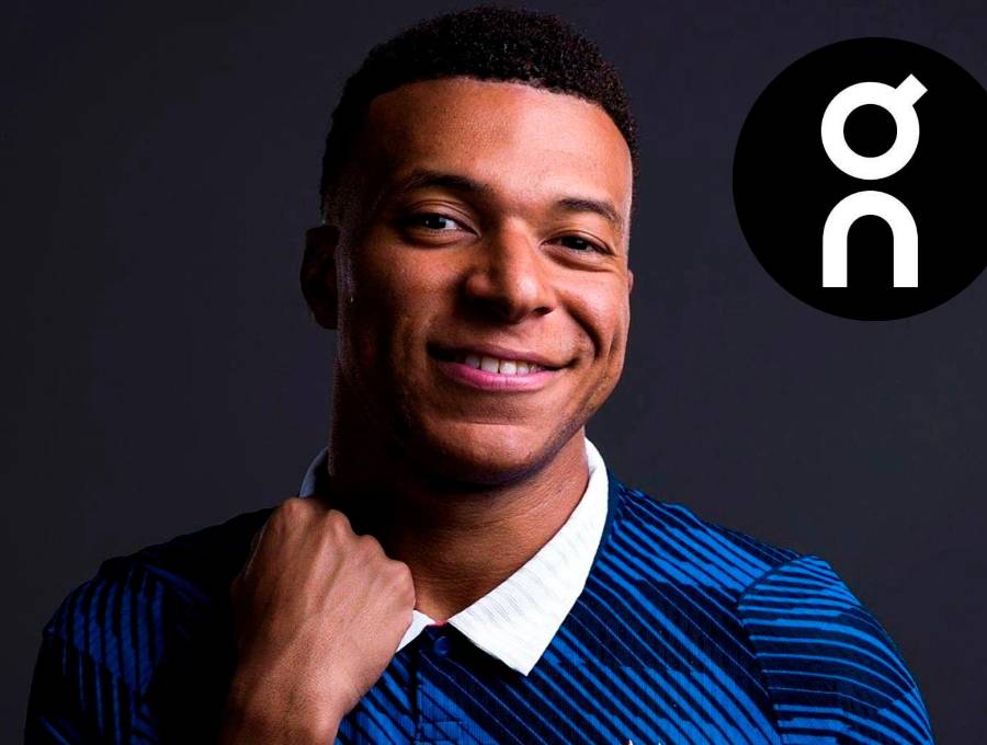 El francés Kylian Mbappé es la nueva cara de On. FOTOS: <b>X KMbappé y Onrunning</b>