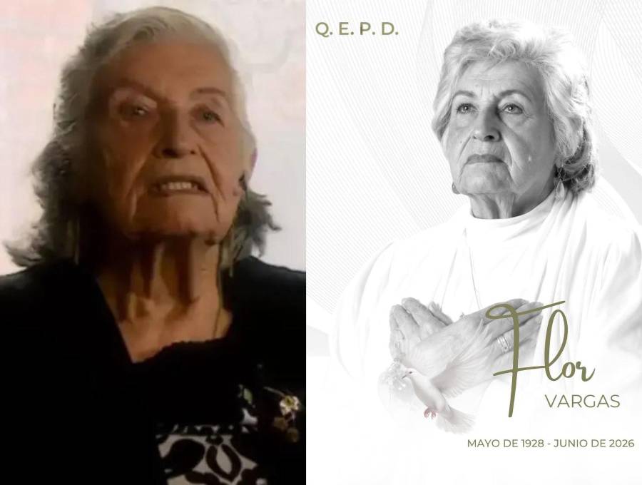 Luto en la televisión colombiana; falleció la actriz Flor Vargas a los 98 años. Foto: Caracol TV / redes sociales @actoresscg