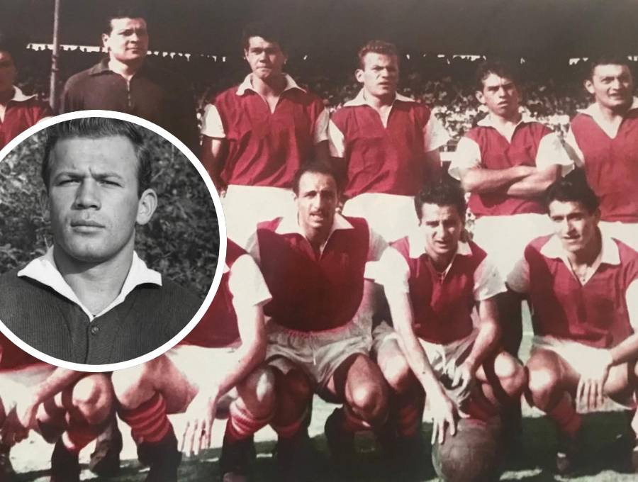 Campeón con Independiente Santa Fe e integrante del histórico equipo que empató 4-4 ante la Unión Soviética, Tovar era el último integrante con vida de la nómina colombiana que debutó en los Mundiales. FOTO: Tomada de redes sociales @eldoctorpelaez y cortesía @SantaFe