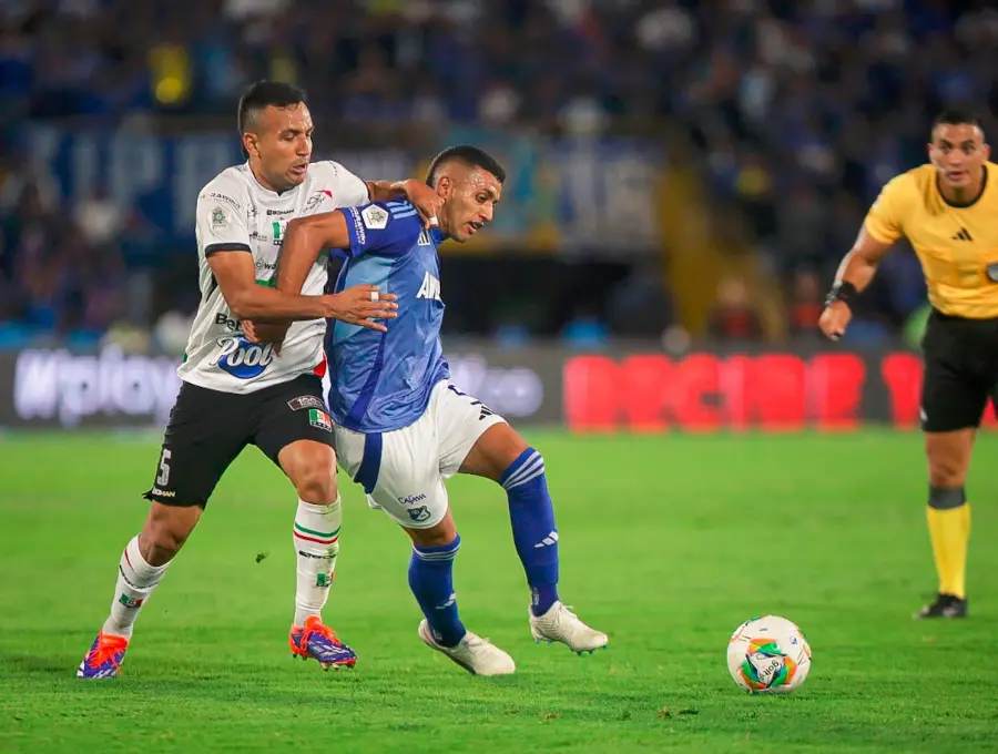 Millonarios y Once Caldas igualaron 2-2 en la fecha 4 de los cuadrangulares semifinales. FOTO COLPRENSA