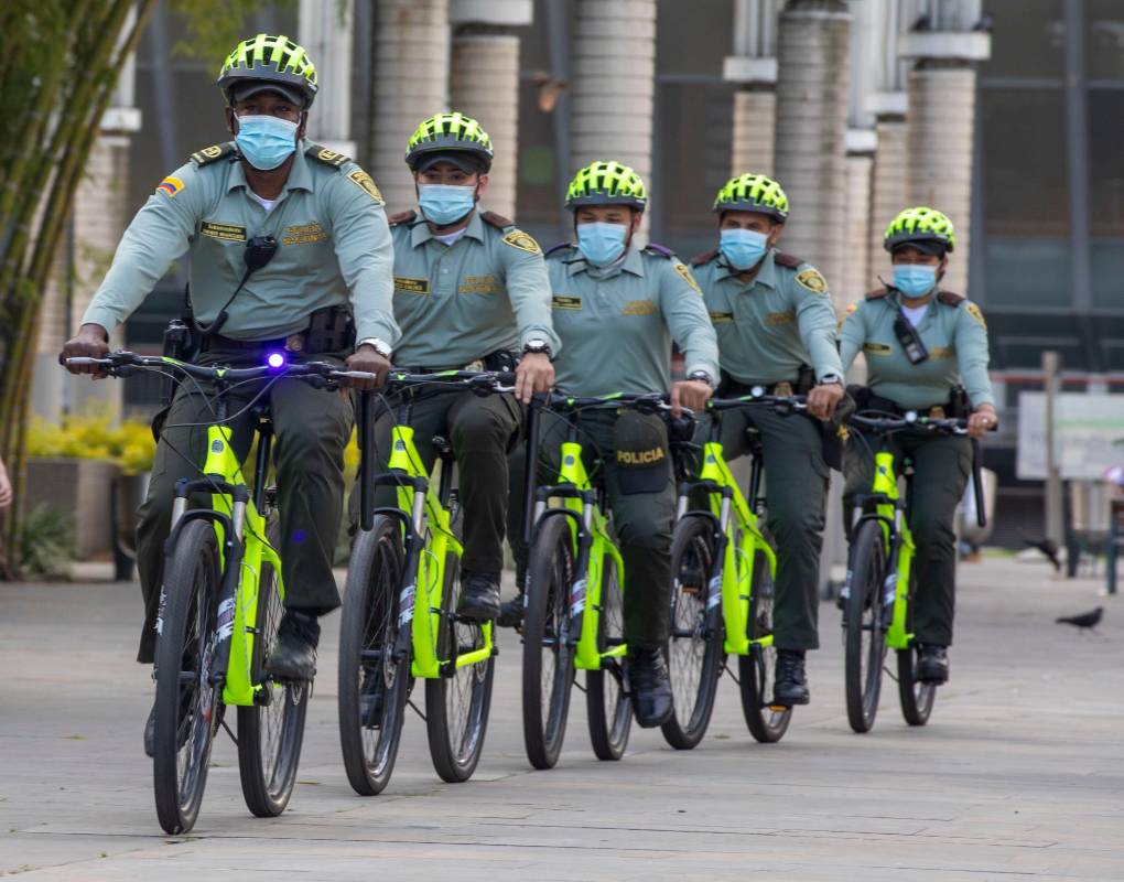 256 uniformados que se movilizarán en bicicletas y a pie para estar más cerca a la comunidad. Foto: Edwim Bustamante