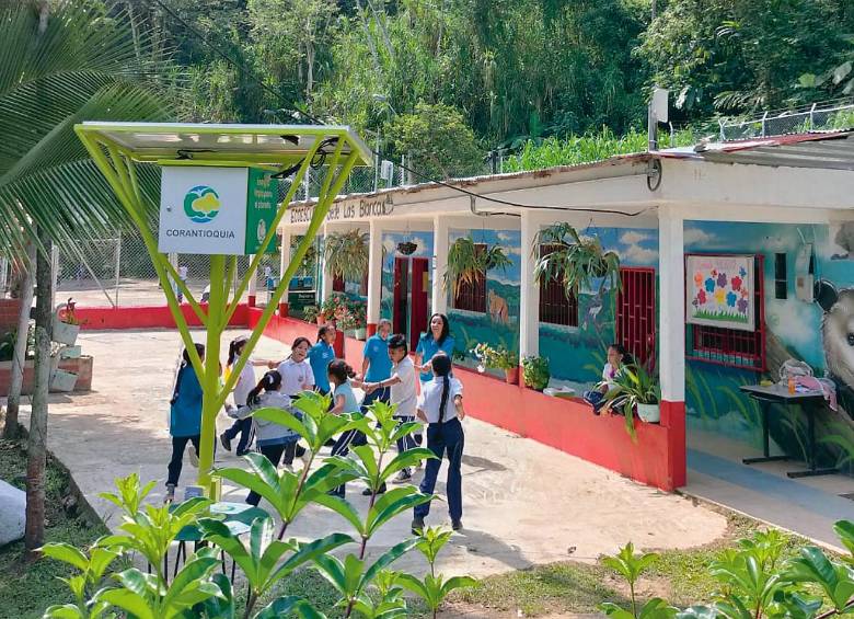 Ecoescuela sede Las Blancas, El Hormiguero, del municipio de Yolombó. FOTO Cortesía