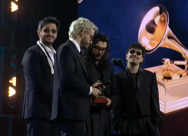 Morat recibió el primer Latin Grammy de su carrera. FOTO Captura de pantalla