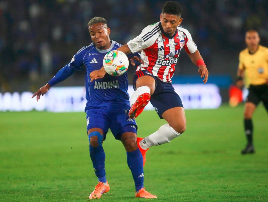 Millonarios cayó como local, 2-1 frente al Junior. FOTO COLPRENSA