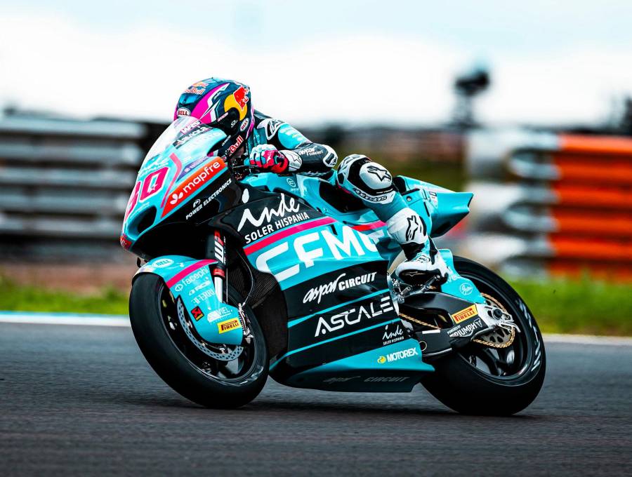 El motociclista colombo-español David Alonso vive su segunda temporada en el Moto2. Foto: tomada del x de @AsparTeam