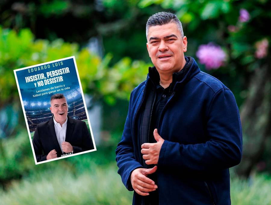 Eduardo Luis pasó por Medellín presentando su libro Insistir, persistir y no desistir. FOTOS Camilo Suárez y Cortesía Ed. Aguilar.