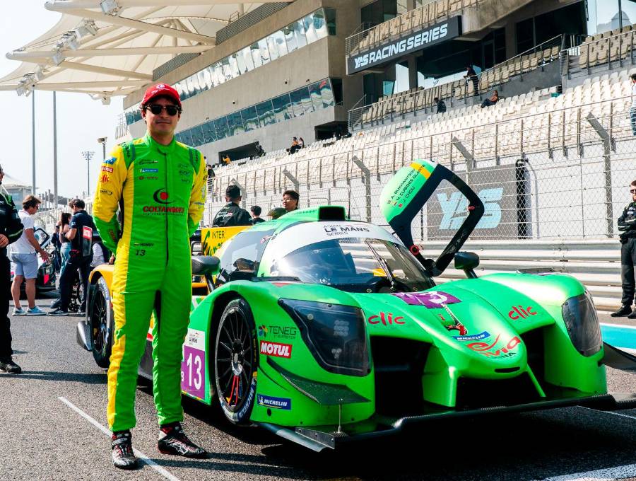 Henry Cubides quedó tercero en las 4 horas de Cataluña. La próxima carrera para el colombiano será en Castellet, Francia, el domingo 3 de mayo. El colombiano porta el número 13. FOTO <b>CORTESÍA</b>