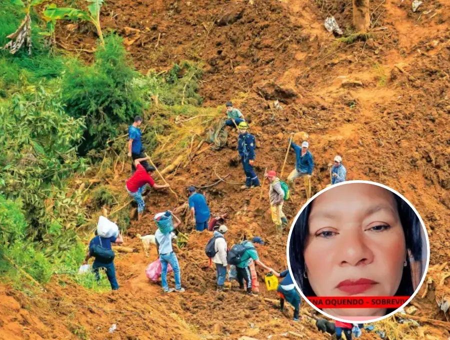 Falleció mujer que había sido rescatada en Granizal. Foto: El Colombiano - cortesía