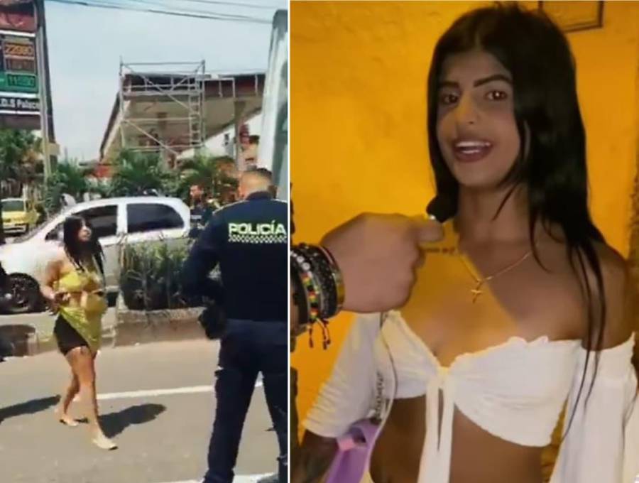 Capturaron en Medellín a Valentina Velázquez, más conocida en redes sociales como “Valentina Mor”. FOTOS: Capturas de video 