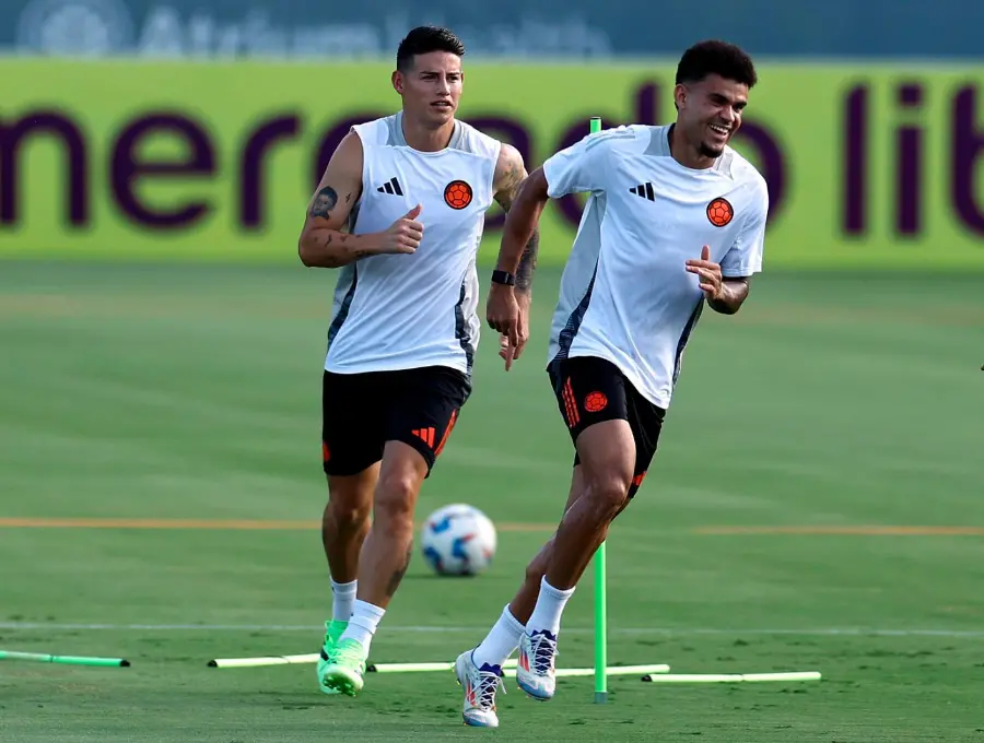 Luis Díaz y James Rodríguez han conformado una sociedad de lujo en la cancha. FOTO GETTY