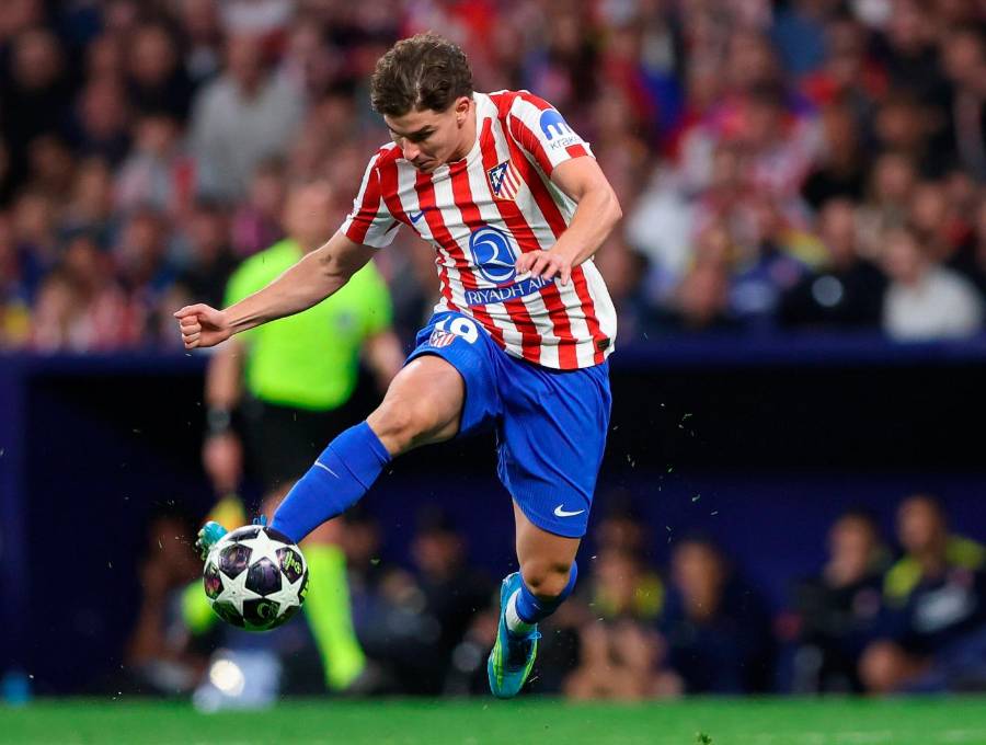 Julián Álvarez marcó 20 goles y dio 9 asistencias en lo que va de temporada 2025/26 con el Atlético de Madrid. FOTO: <b>GETTY</b>