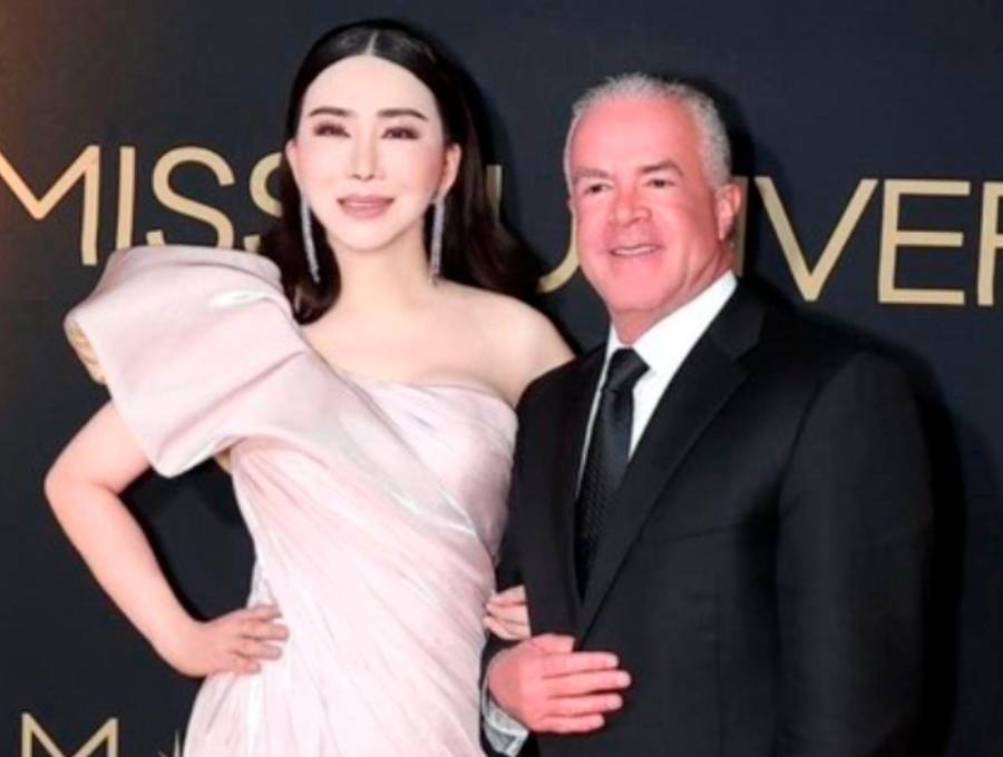  Jakkaphong ‘Anne’ Jakrajutatip y Raúl Rocha, propietarios de Miss Universo. FOTO: Cortesía Miss Universe