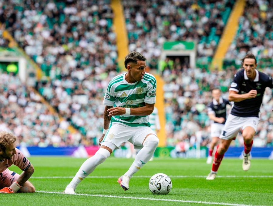El delantero colombiano Camilo Durán, de 24 años, es una de las figuras del Celtic de Escocia. Foto: Getty
