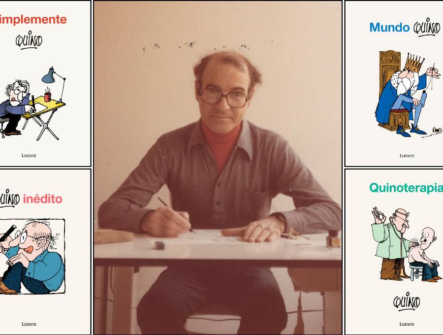 Algunos de los libros que ya se pueden conseguir en Colombia sobre el trabajo de Quino que no había sido publicado en el país. FOTOS Cortesía