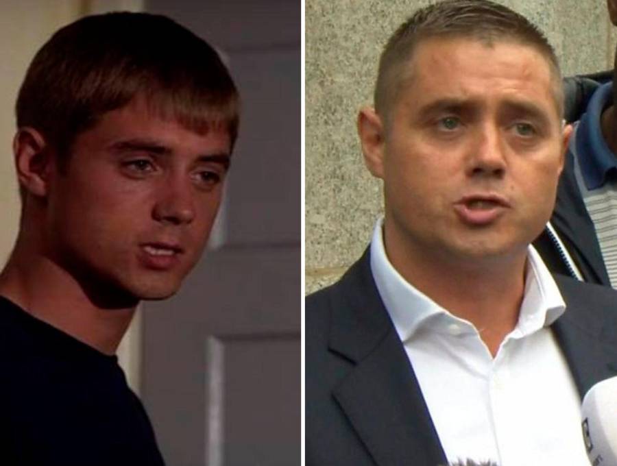 Izquierda: el actor en su participación enLondon’s Burning. Derecha: Alford en rueda de prensa. Fotos: Tomadas de Video.